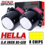 Bi LED 프로젝터 렌즈 80000LM H4 H7 9005 9006 로우 빔 Hella 3R 320W 헤드 라이트 프로젝터 레이저 LED 하이 빔 조명 : 프린스타47