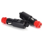 뜨거운 판매 1pc Universa 12V-24V 자동차 시가 라이터 플러그 소켓 전원 연결 남성 어댑터 : 바이셀써리식스