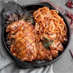 임당숯불치킨 통닭다리살 닭갈비 치킨스테이크 매운맛 500g : 임당숯불치킨