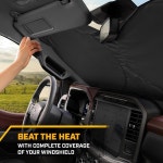 사이즈 팝업 자동차 트랙 그늘막 64 자동 점보 UV 32 노란색 반사 블랙 트럭용 : 토탈이커21