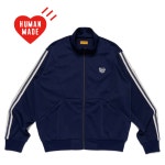 [국내당일발송] 휴먼메이드 트랙 자켓 네이비 풀 집업 스트라이프 하트 로고 : 재재인터