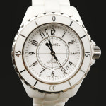 샤넬 38MM 오토매틱 화이트 세라믹 J12 여성 시계 / H0970 : 노원중고명품