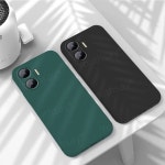 Poco F7 케이스 Xiaomi 커버 Funda Coque 소프트  액체 실리콘 TPU 카메라 보호대 전화 범퍼 : 오렌지브라운