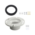 도메틱 300 310 320 3인치 플러시 플로어 부품 변기 385311652 키트 플랜지 동나사 한 세트 : j유통