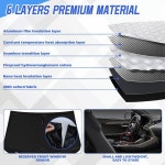 스포르툴리 선쉐이드 윈도우 2019 유지를 앞유리 냉각기 접이식 차단 6겹 자동차 프로텍 : 토탈이커21