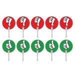 10개 엄지손가락 위로 아래로 패들, 교실  공급 인체공학적 핸들 : 신뢰무역몰