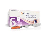 BD 인슐린주사기 324910 0.3cc 6mm 0.5단위 일회용 멸균 당뇨주사기 시린지 : 좋은메디케어