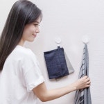 Youpin HL 작은 접착제 벽 걸이 강한 목욕탕 침실 부엌 벽 걸이 3kg 최대 가정 생활을위한 최대 짐 간단한 실제적인... 