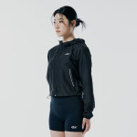미학 메탈 로고 크롭 윈드브레이커 운동복 짐웨어 : MIHK 미학