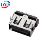 짧은 바디 여성 시트 USB AF 여성 시트 전면 2 핀 삽입 보드 및 후면 패치 가장자리 없음 10.0mm 5.7mm 10 개 : 이십팔플렉스