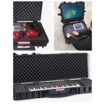 휴대용공구가방 목공예 보관 공구통 대형 사각 공구함 보관 세트/검정 88x34x13cm : 미온더랩