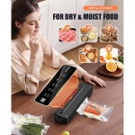 보존용 진공 밀봉기 신선도 보관용 6 in 1 외부 슬라이딩 블레이드가 장착된 75kpa 소형 디지털 카운트다운 머 블랙 Bla : 노블 아틀리에