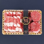 로또 투뿔한우 프리미엄 A세트 - 등심, 살치살, 갈비살, 업진살(부채살) 650g : 로또대성축산한우전문점