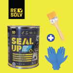 원씰 하이드로스탑 씰업 화이바 1000ml 바르는 초강력 방수 크랙 누수 방수제 페인트 : 메디세이프케어