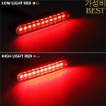 오토바이 미니 후면 브레이크 LED 테일 스톱 라이트 신호 램프 표시기 먼지 자전거 스쿠터 ATV 장식 12V : 워러기