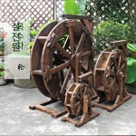 물레방아 장식 분수대 실내분수 인테리어 조경 연못 워터펌프 직경 원목 폭포 가습기 휠 직경 20cm : 아울리마켓