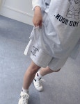 (무배)(55-99) 빅사이즈 씨유 베어 오버핏 반팔 반바지 셋업 2color : 유어워너비