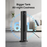 침실용 Dreo 타워 선풍기 차가운 공기를 43인치 진동 속도 냉각... 및 4가지 모드 냉각기 바닥 APP 업그레이드 12시간 간편한 청소 : 글로와이원