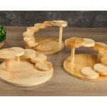 회트레이 계단 접시 스테어 스텝 플라워 트레이 나무 서빙 일식당 초밥그릇 스리 계단식원목 스텝 스리 스텝 : SUNNYBUY