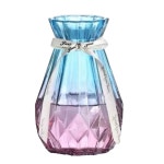 특이한꽃병 선물 파스텔 컬러 북유럽 거실 넥스트비엔엘 세라믹 다이아몬드 투명 꽃꽃이 15 신노 투명 리본 1개 증정 중등의 : 반짝스토어원