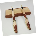 LALAFINA 고급스러운 나무 펜 세트 2 만년필 로즈우드 상자 고급 필기 오피스 스쿨용 : Jaso