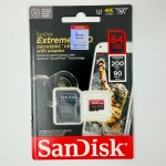 샌디스크 익스트림 프로 64GB 마이크로SD카드 V30 UHS-I U3 A2 4K촬영용 : 테크유