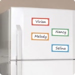 자석 이름표 네임태그 냉장고 마그네틱 미니 보드 메모 라벨 스티커 8P (A0945) : 꼬슈 COSSU