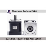 Nema 32 34 서보 스텝퍼 모터용 유성 감속기 PX86 비율 52 64 96 125 144/256 최대 60N m 세트 100 input shaft 14mm : 05-ssparts-b