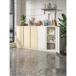 야외 사물함 캐비닛 발코니 캐비넷 마당 A 사이즈 원목 대용량 정원 간이 보관 야외캐비닛 흰색❤양문형100cm 80cm 40cm : Nnaso