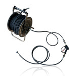 [부품] 배관세척호스릴 + 연결호스 + 중간건풀셋트 100M ( 내경 1/2 2와이어 ) 노즐포함 : 탑공구철물점