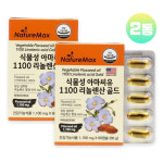 식물성 아마씨유 아마씨오일 기름 냉압착 리놀렌산 오메가3 캡슐 2통 : 리치부엉이