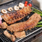 캠핑 음식 대장 립 스테이크 요리 600g : 철철고기