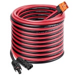 온애이 MOOKEERF 태양광 XT60I 케이블 10AWG 35FT 패널 어댑터 커넥터 확장 휴대용 발전소 발전기용 2FT : 와이제이브이컴퍼니