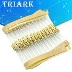 50PCS 1/2W 5% 1R~1M 탄소 필름 저항기 100R 1K 4K7Ohm : 케어상사16