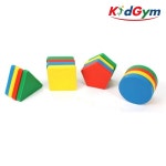 키드짐 고무도형놀이 (4종 15개입) 쌓기 모양 끼우기 맞추기 집중력 IKG91901 : 남양스포츠세상