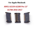 배터리 플렉스 접촉 클립 플러그  맥북 J6951 A2159 A2289 프로 13 인치 A1708 2016 2017 용 FPC 커넥터 2-10 개 : 신속정확물류1199