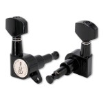 FJB 기타 6피스 튜닝 페그 어쿠스틱 기계 헤드 일렉트릭 1 18 키 노브 스트링 튜너 3 왼쪽 + 오른쪽 블랙 3L+3R 01Chrome : 인선상사07