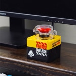 pc 무선 스위치 전원 마호가니 원격 데스크탑 보호 리모컨 인터페이스 컴퓨터 컴퓨터용 옐로우 스티커 버튼 디자인 포장 없음 : Nnaso