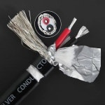 B-328 XS-1101Ag HIFI 2 코어 4N 단결정 순수 실버 오디오 신호 벌크 케이블 XLR 밸런스 라인 오버 머신 라인 OD 7MM... 