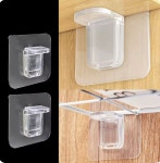 선반 고정 브라켓 지지대 클립 무타공 접착 스티커 수납장 다보 후크 랙 1P (A0938) : 꼬슈 COSSU