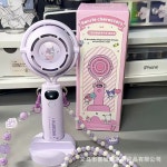 G1206 산리오 무선 휴대용 선풍기 USB 거치대 목걸이형 선물 여름 : 쿠마네상점