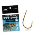 감성돔 지누낚시바늘 4호 골드 20개입 루어 광어 방파제 선상 바다 피싱 : 안나-
