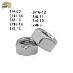 /10PCS UNC /4 5/16 9/16 A2 육각 /2 304 표준 3/4 7/16 나사 영국 3/8 스테인리스 7/8 5/8 너트 70 Red : 트랜드F