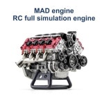 V8 엔진 키트 MAD 연소 DIY 모델 RC AX90104 SCX10 카프라 VS4 10 프로/울트라 자동차 물리 실험 학습 : 주니안스토어1012