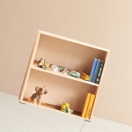 H6404 2단 2칸 고무나무 책장 1color : 영점일톤