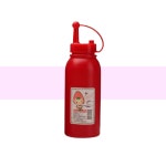 레드 뚜껑마개 흐르지 않는 소스 케찹 케첩 통 병 대형 500ml 참기름 공병 식용유 : 포사레