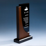 우드 블랙크리스탈 상패 [HS] 8-181-2 (12x23x5) : 상패 팜