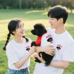 커스텀 티셔츠 강아지 반팔티 제작 반려동물 고양이 굿즈 소량 프린팅 : 댕데이