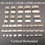 5MM 0MM JST XH2 25MM 54MM SH 커넥터 PH ZH 3P 수평 4P 6P 소켓 0MM 하우징 2P 수직 5P 10PCS 헤더 JST 1 25 Ve al 2Pin : 스토리네스트