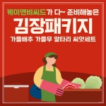 김장채소3종세트(김장배추 무 알타리) 14시 이전 주문 당일배송 : 케이앤비씨드